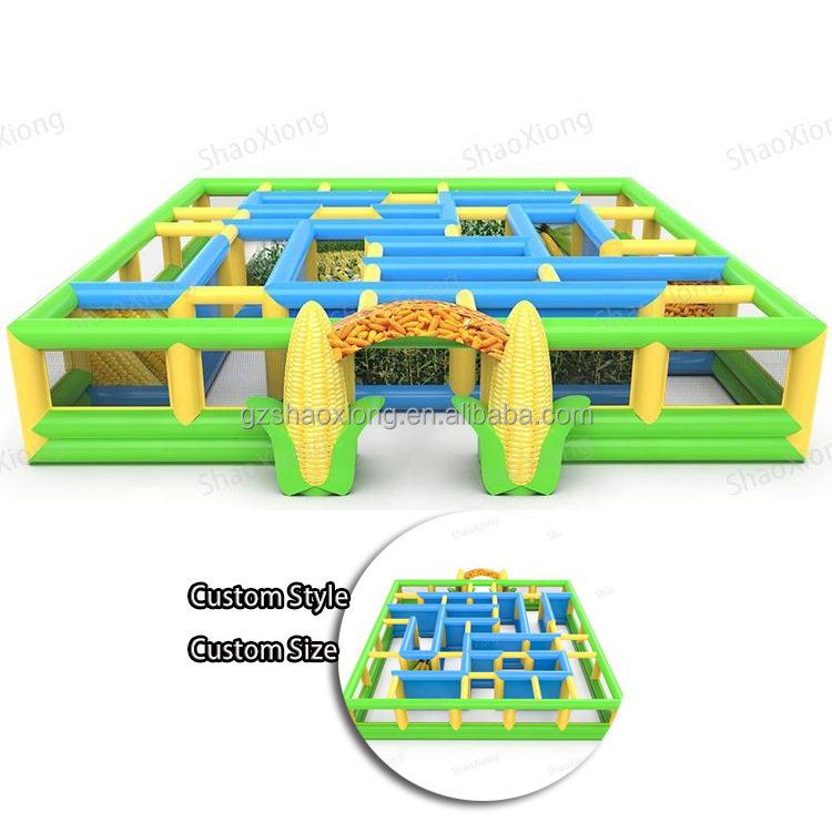 Kids Outdoor Zone - Juego inflable al aire libre, laberinto