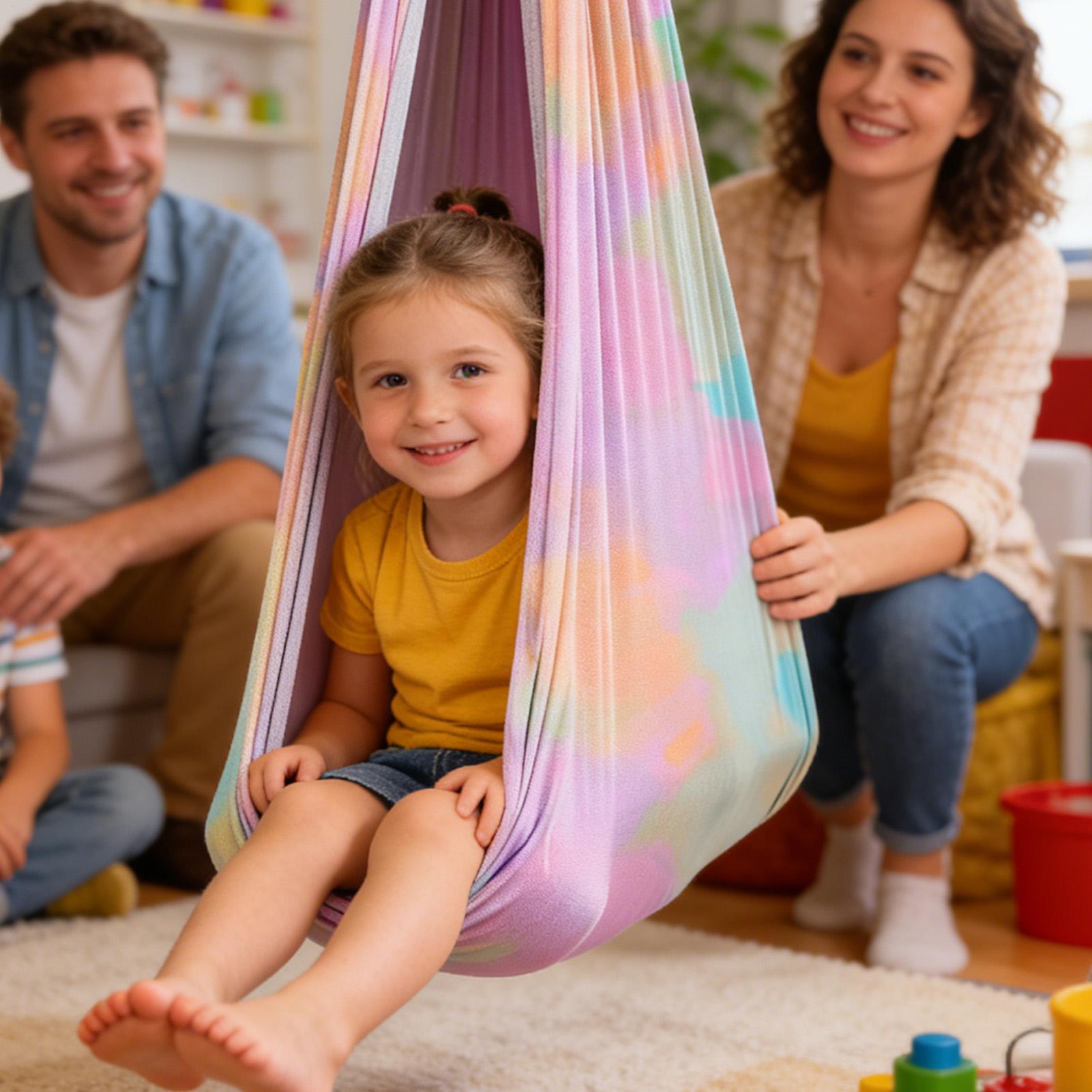 Kids Outdoor Hammock Chair - Columpio para niños, silla de yoga