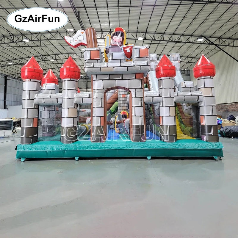 Kids Outdoor Obstacle Course Equipment - Castillo Inflable Comercial de PVC, Casa