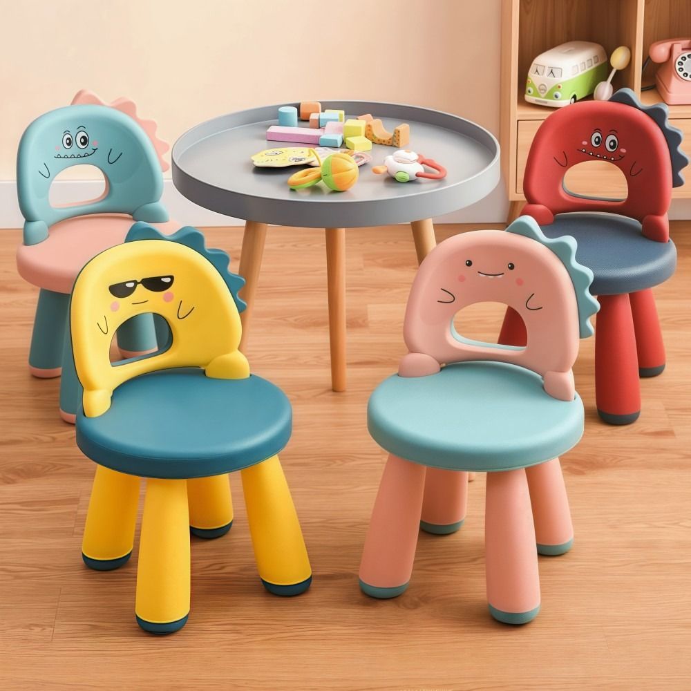 Kids Outdoor Learning Activities - Silla duradera de dibujos animados para