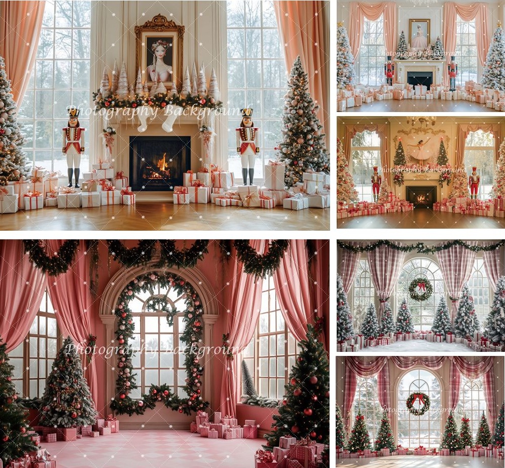 Kids Outdoor Xmas Gifts - Fondo de Navidad árbol de Navidad