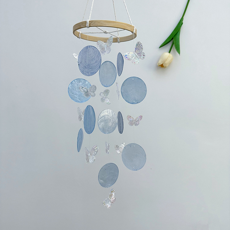 Kids Outdoor Fairy Garden - Campanas de viento de concha de