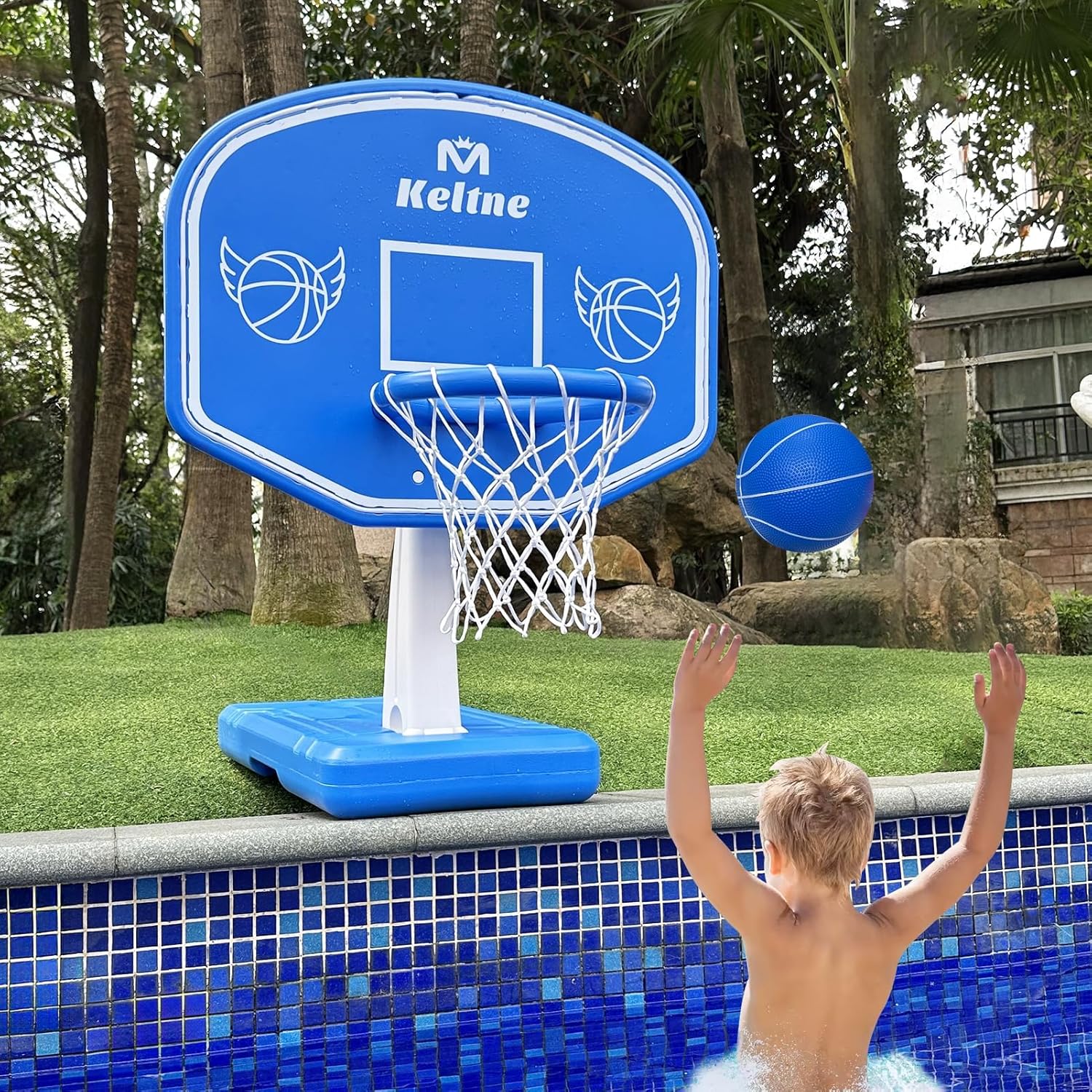 Kids Outdoor Games - Aro de Baloncesto Grande para Piscina