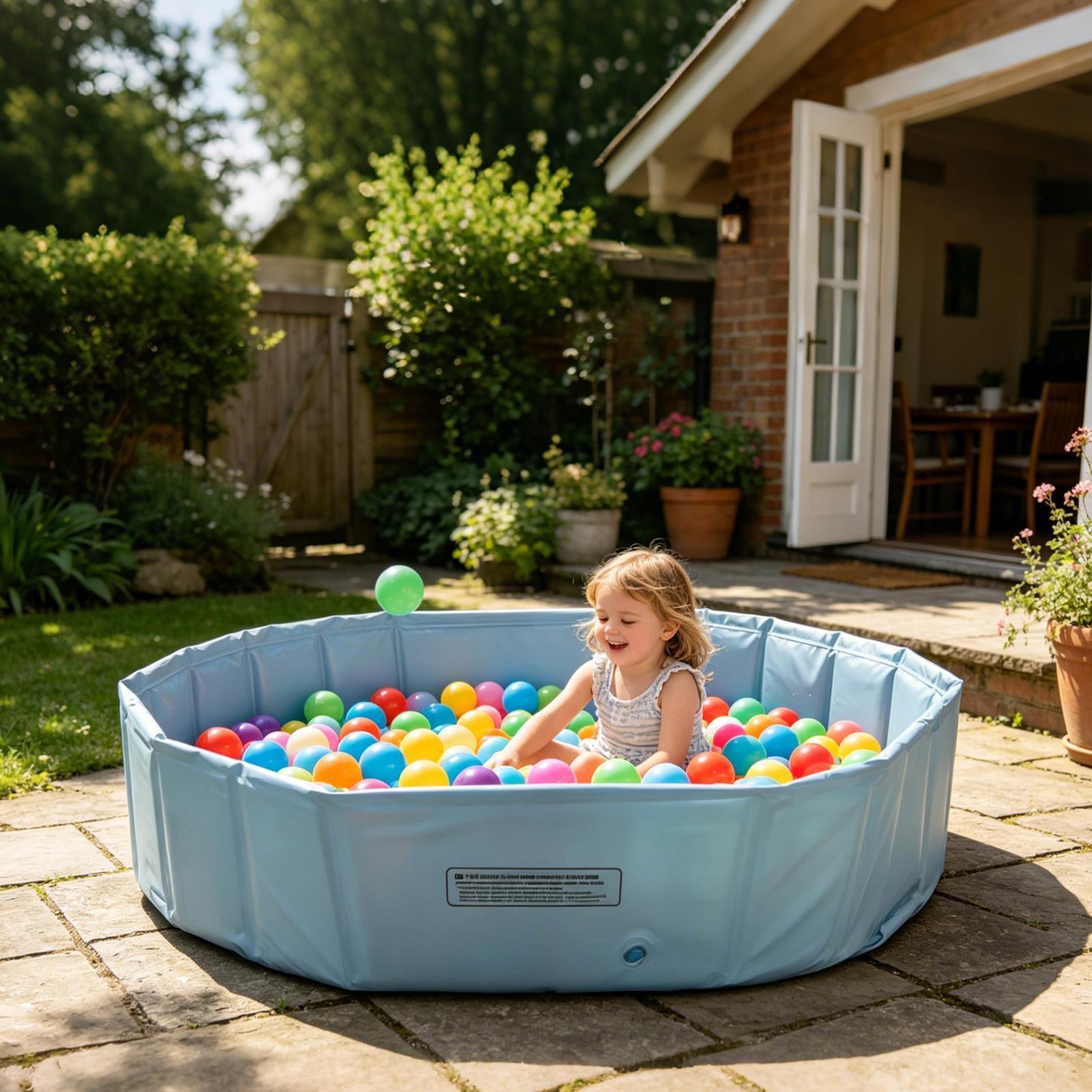 Kids Outdoor Play Yard - Piscina Plegable para Mascotas, Piscina Portátil