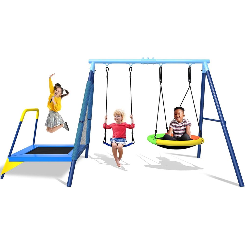 Kids Outdoor Zone - Columpio 3 en 1 para niños