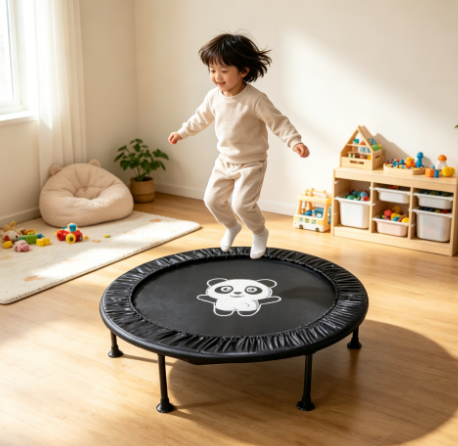 Kids Outdoor Trampoline - Mini Trampolín con Estampado de Panda