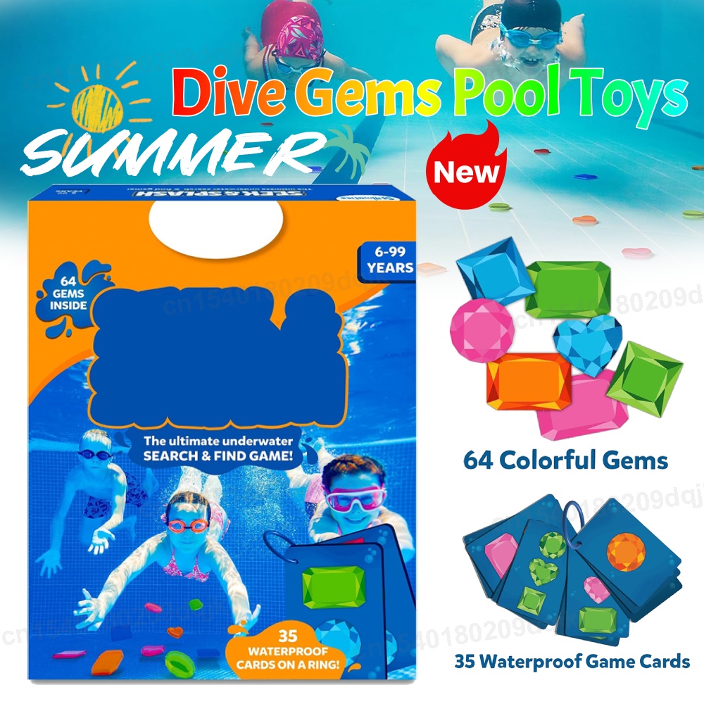 Kids Outdoor Learning Activities - Juguetes de piscina con gemas de