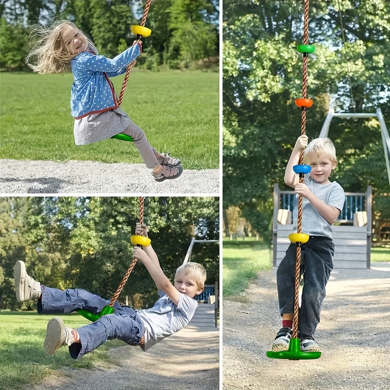 Kids Outdoor Yard Equipment - Columpio de Disco 3 en 1