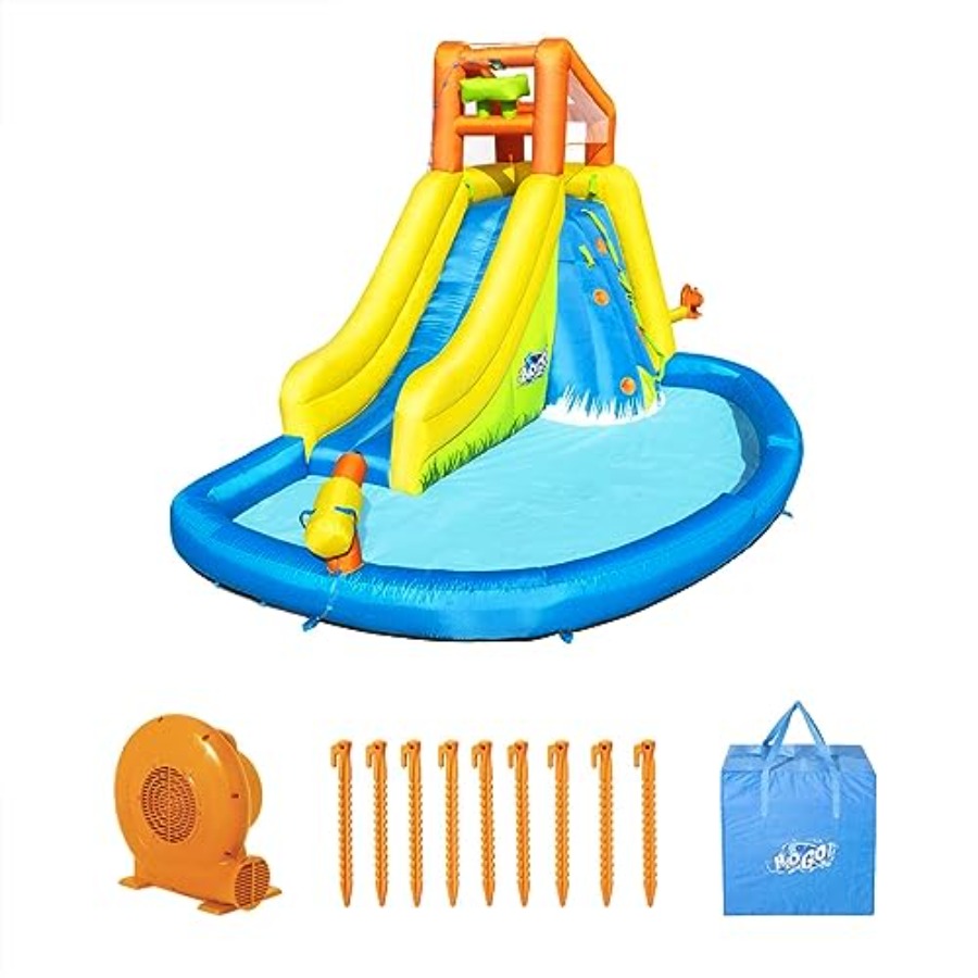 Kids Outdoor Zone - Tobogán acuático inflable para niños para