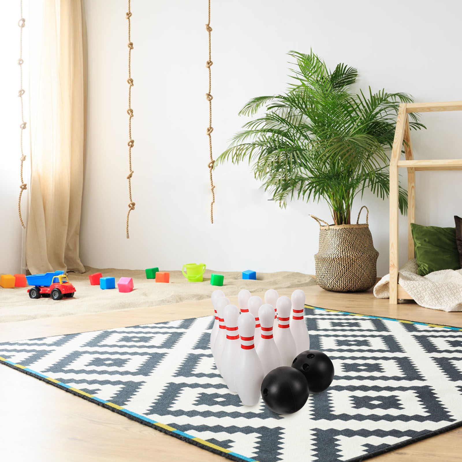 Kids Indoor Outdoor Games - 1 Juego de bolas de bolos