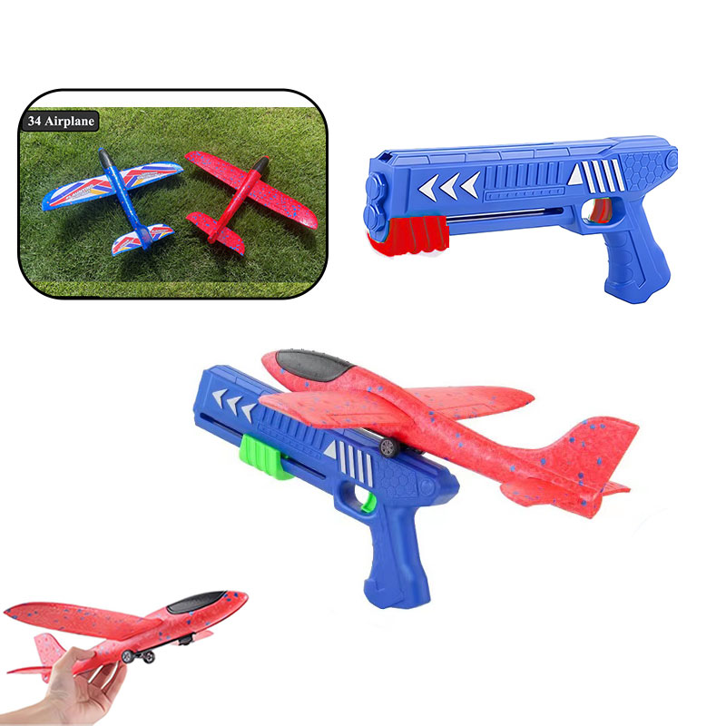 Kids Outdoor Xmas Gifts - Lanzador de Aviones de Espuma HH