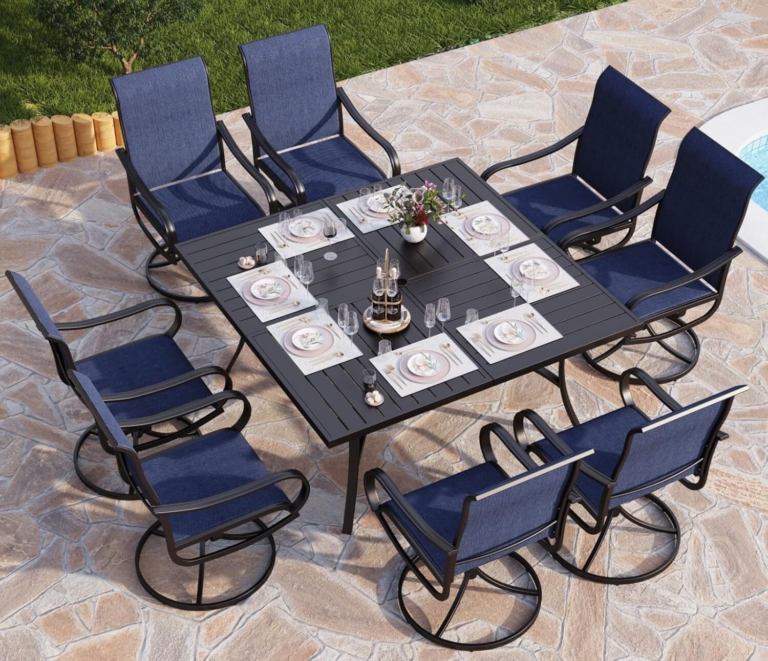 Kids Outdoor Dining Set - Conjunto de Muebles de Jardín de