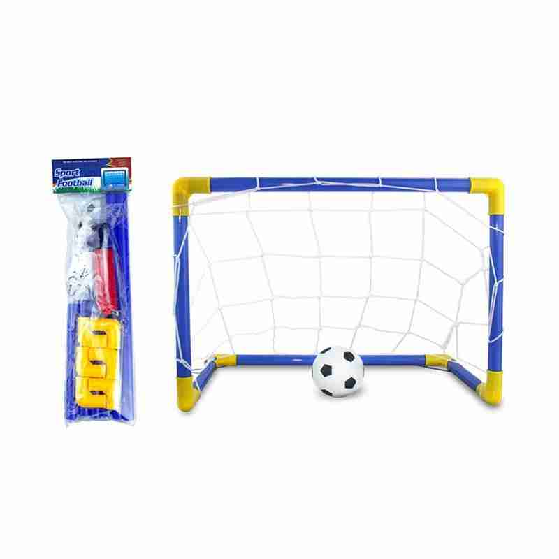 Kids Indoor Outdoor Games - Mini portería de fútbol plegable, juego
