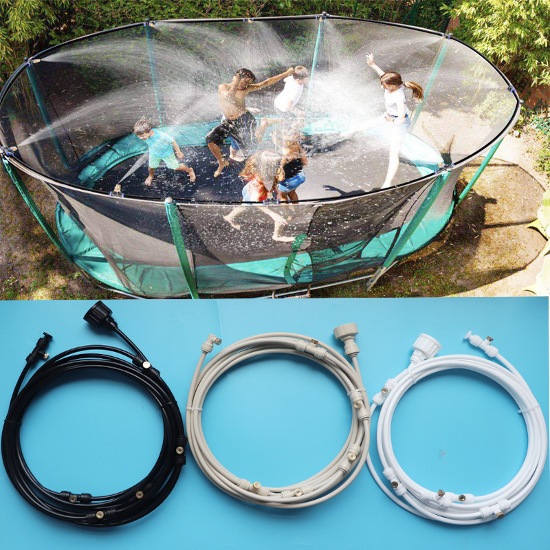 Kids Outdoor Trampoline - Aspersores de trampolín para niños, manguera