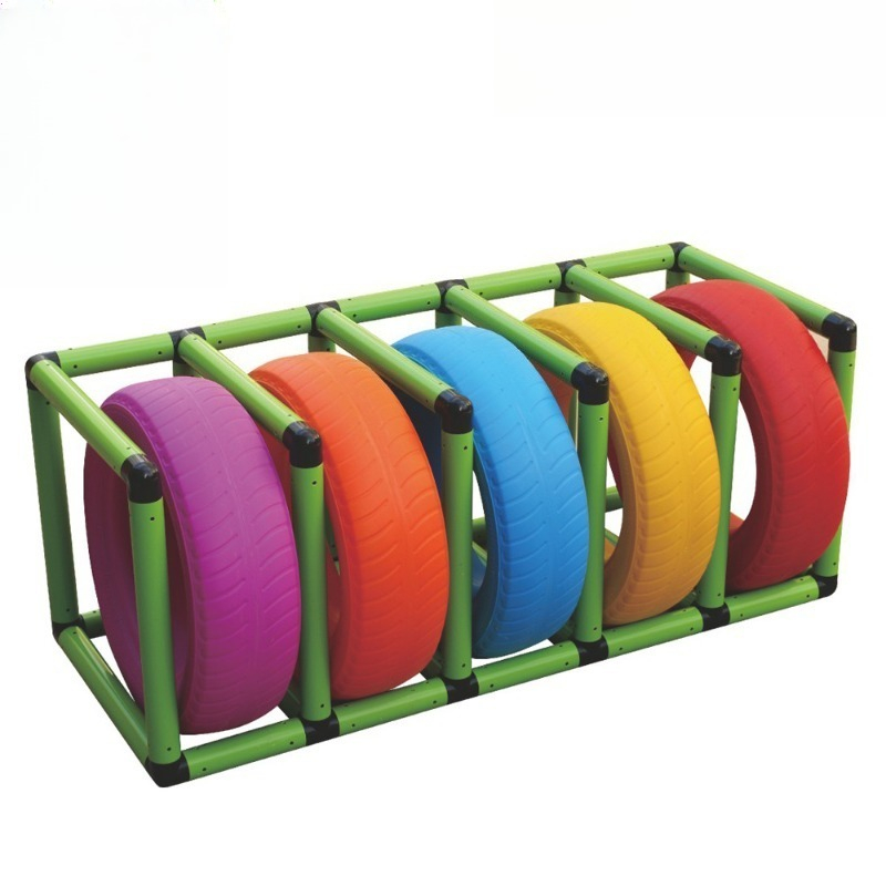 Kids Outdoor Obstacle Course Equipment - Estructura de escalada de neumáticos para