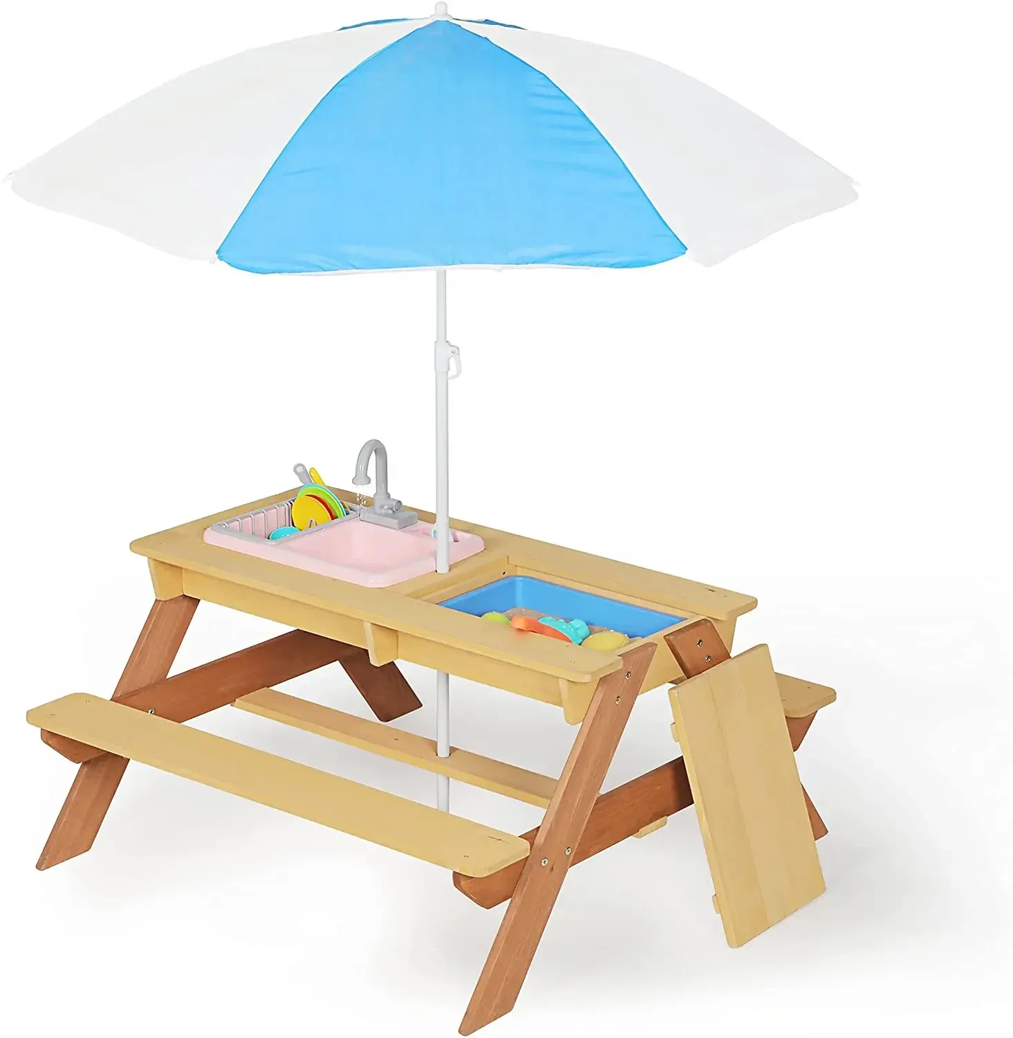 # Mesa de picnic para niños, m - Kids Outdoor Dining Set reseña y precio