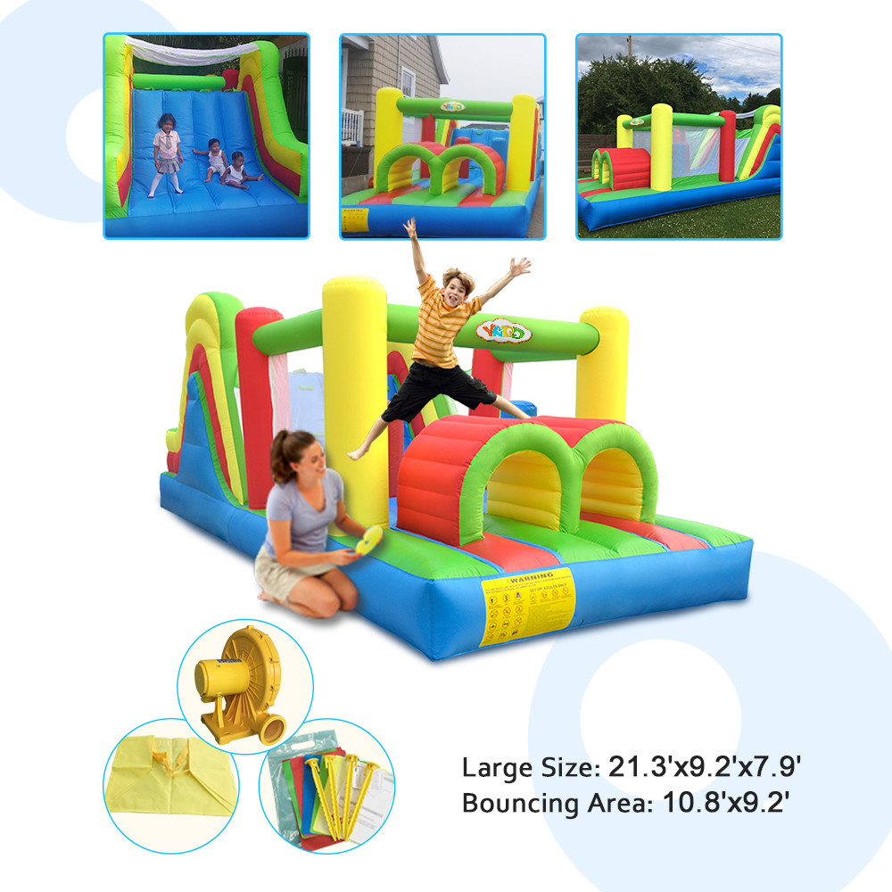 Castillo Inflable Colorido par - Kids Outdoor Jump House reseña y precio