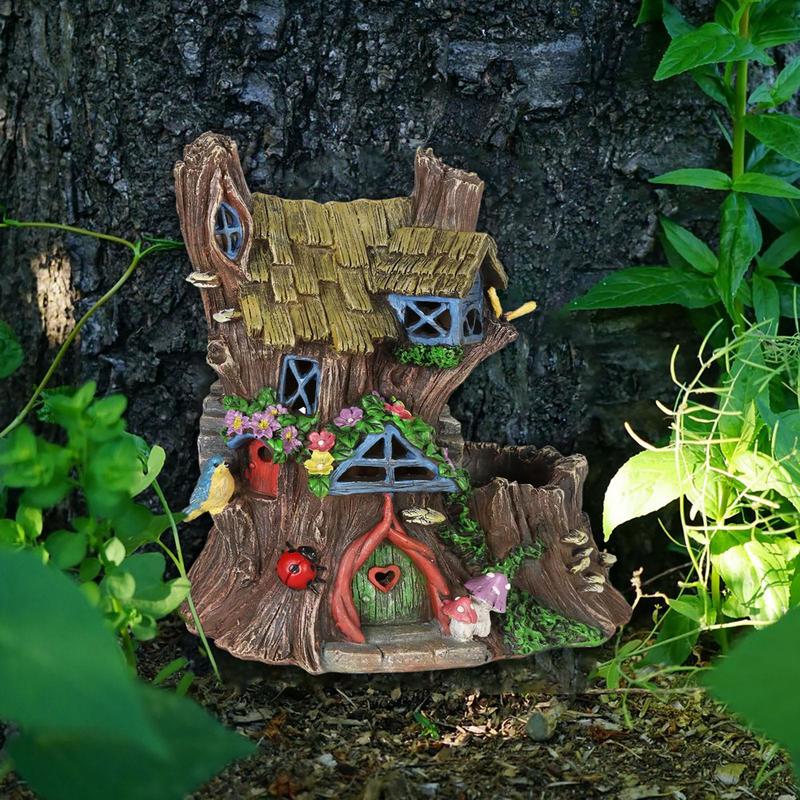 Decoración de caras de árbol p - Kids Outdoor Fairy Garden reseña y precio