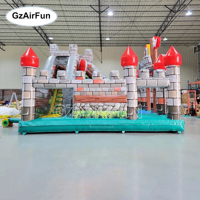 Castillo Inflable Comercial de - Kids Outdoor Obstacle Course Equipment reseña y precio