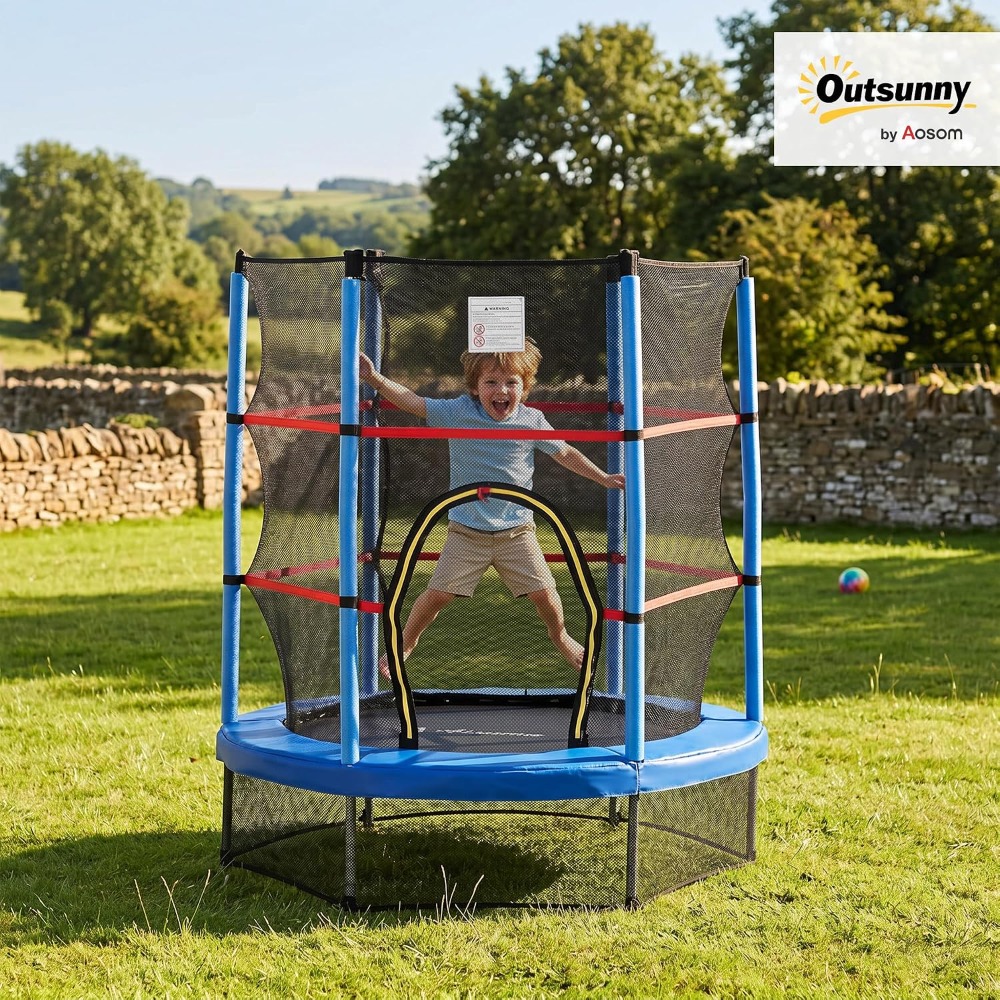 Mini trampolín de 55 pulgadas  - Kids Outdoor Trampoline reseña y precio