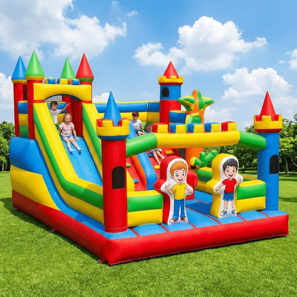 Combo de Tobogán Inflable Come - Kids Outdoor Jump House reseña y precio