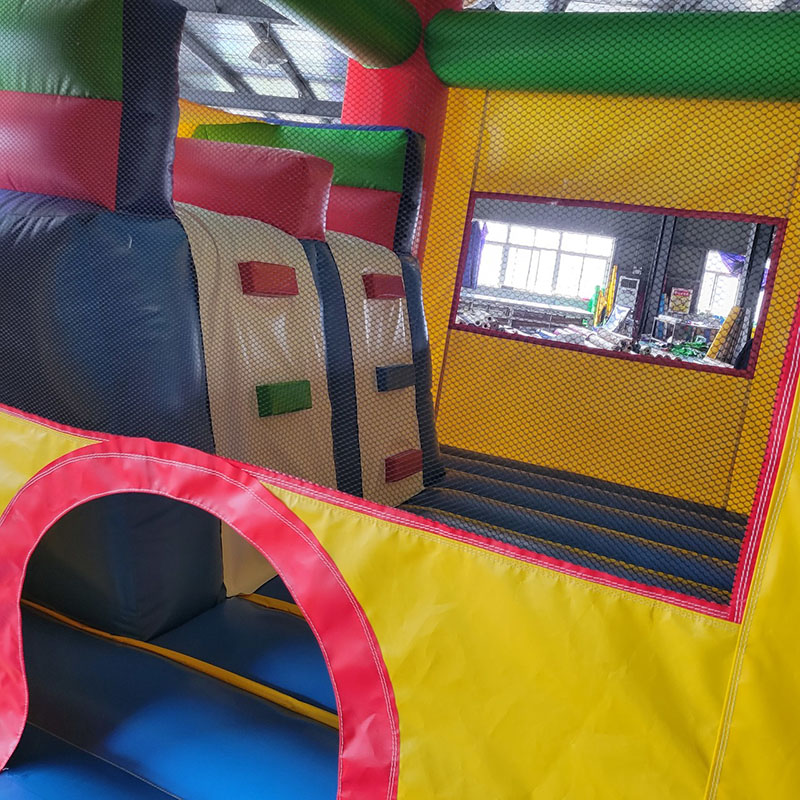 Casa de rebote con tobogán, ca - Kids Outdoor Jump House reseña y precio