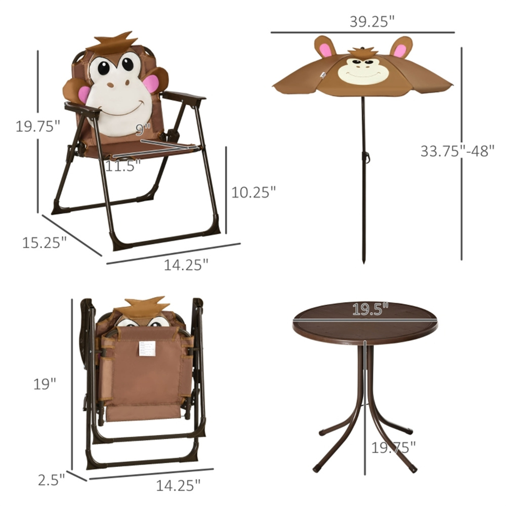 Juego de Mesa y Sillas Infanti - Kids Outdoor Dining Set reseña y precio