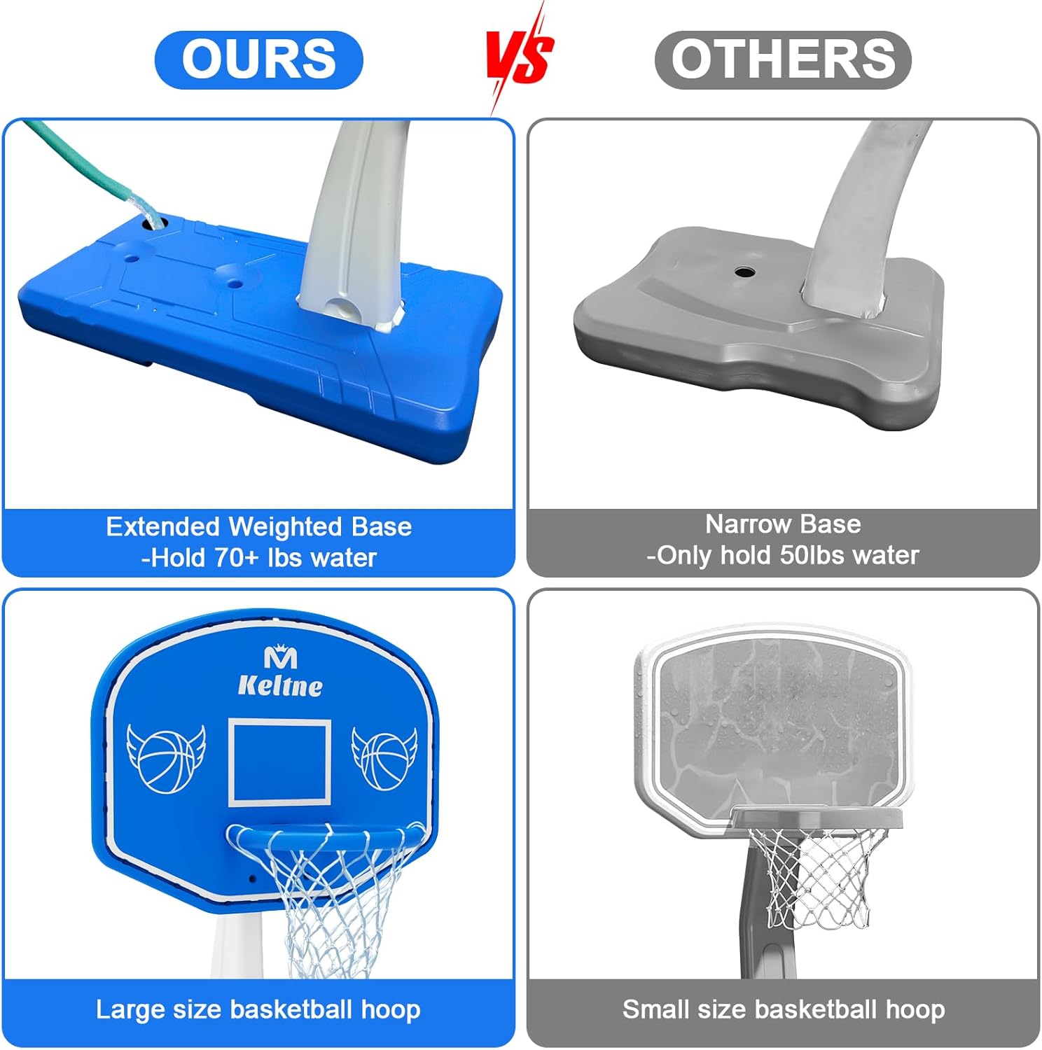 Aro de Baloncesto Grande para  - Kids Outdoor Games reseña y precio