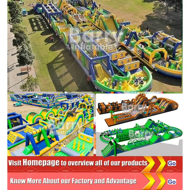 Circuito de Obstáculos Inflabl - Kids Outdoor Obstacle Course Equipment reseña y precio