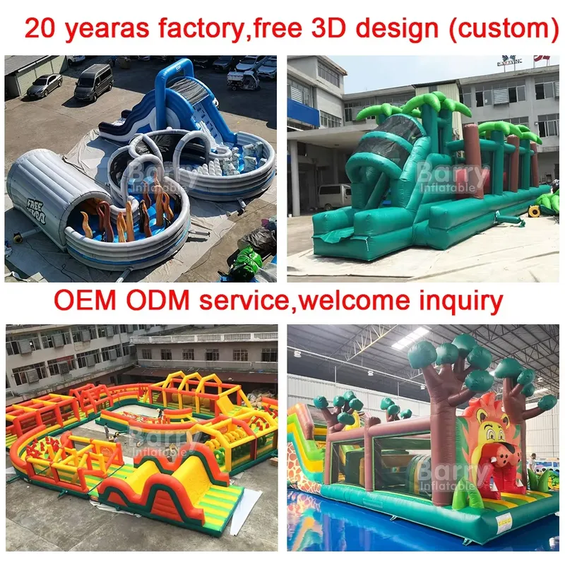 Circuito de Obstáculos Inflabl - Kids Outdoor Obstacle Course Equipment reseña y precio