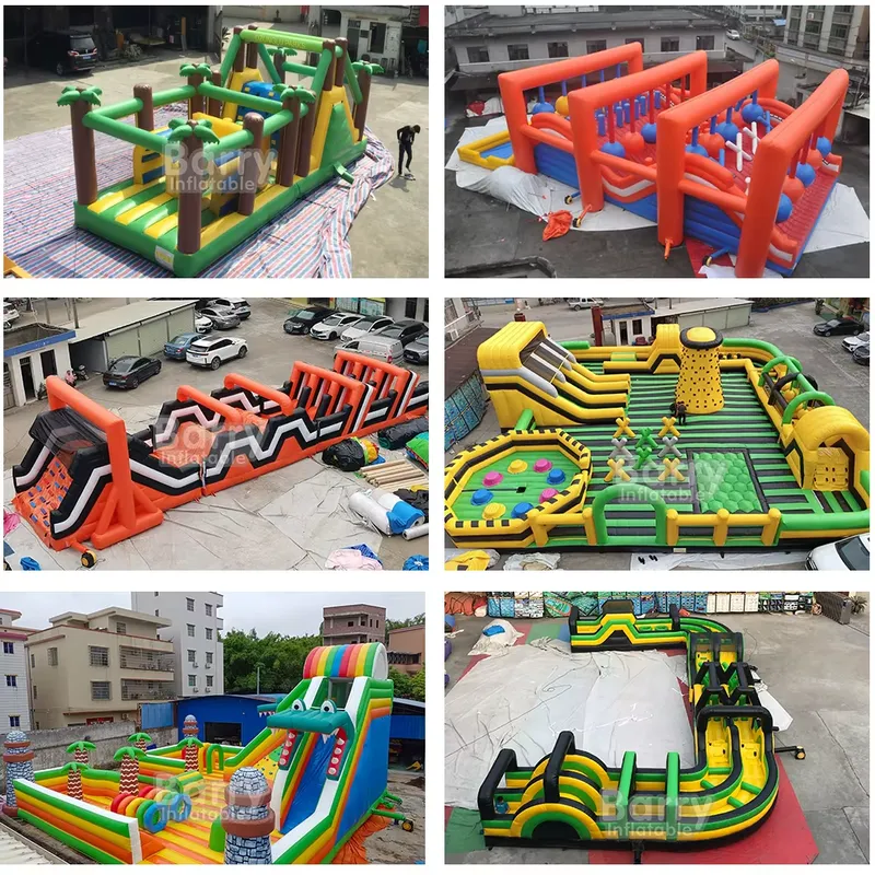 Circuito de Obstáculos Inflabl - Kids Outdoor Obstacle Course Equipment reseña y precio