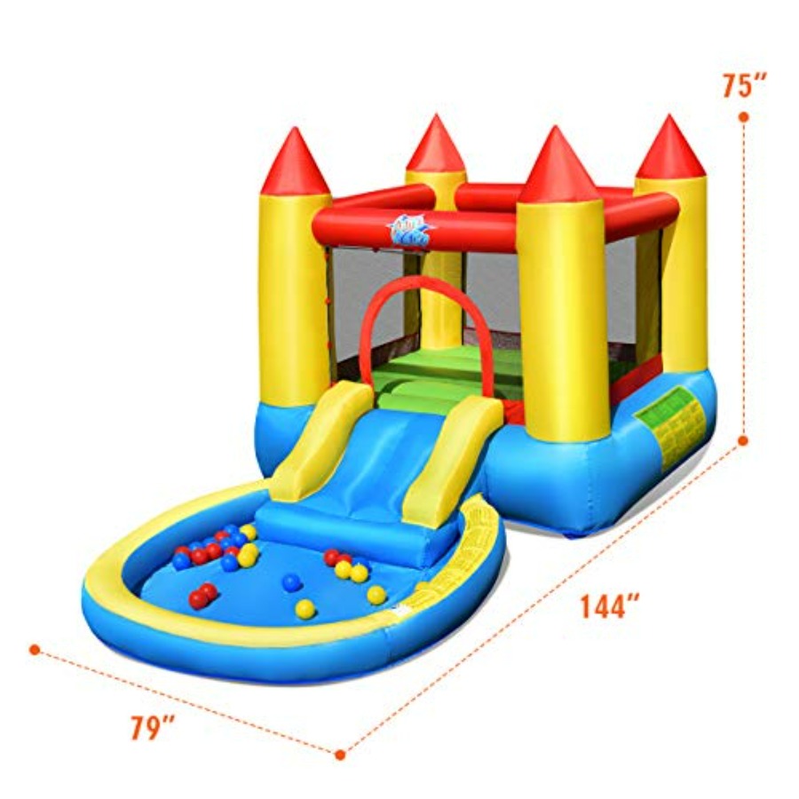 Casa inflable para niños de 3  - Kids Outdoor Jump House reseña y precio