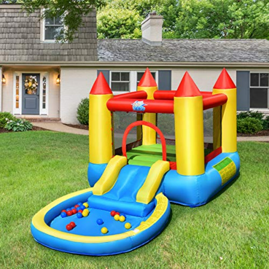Casa inflable para niños de 3  - Kids Outdoor Jump House reseña y precio