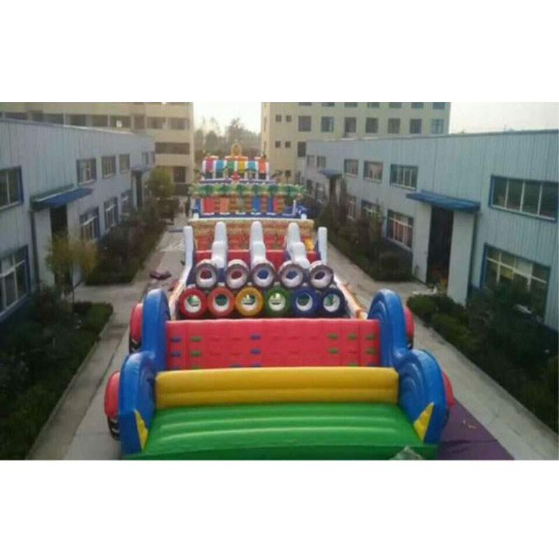 Curso de obstáculos inflables  - Kids Outdoor Obstacle Course Equipment reseña y precio