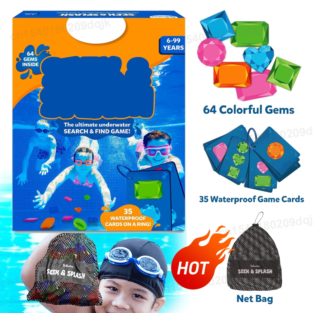 Juguetes de piscina con gemas  - Kids Outdoor Learning Activities reseña y precio