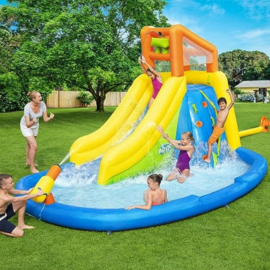 Tobogán acuático inflable para - Kids Outdoor Zone reseña y precio