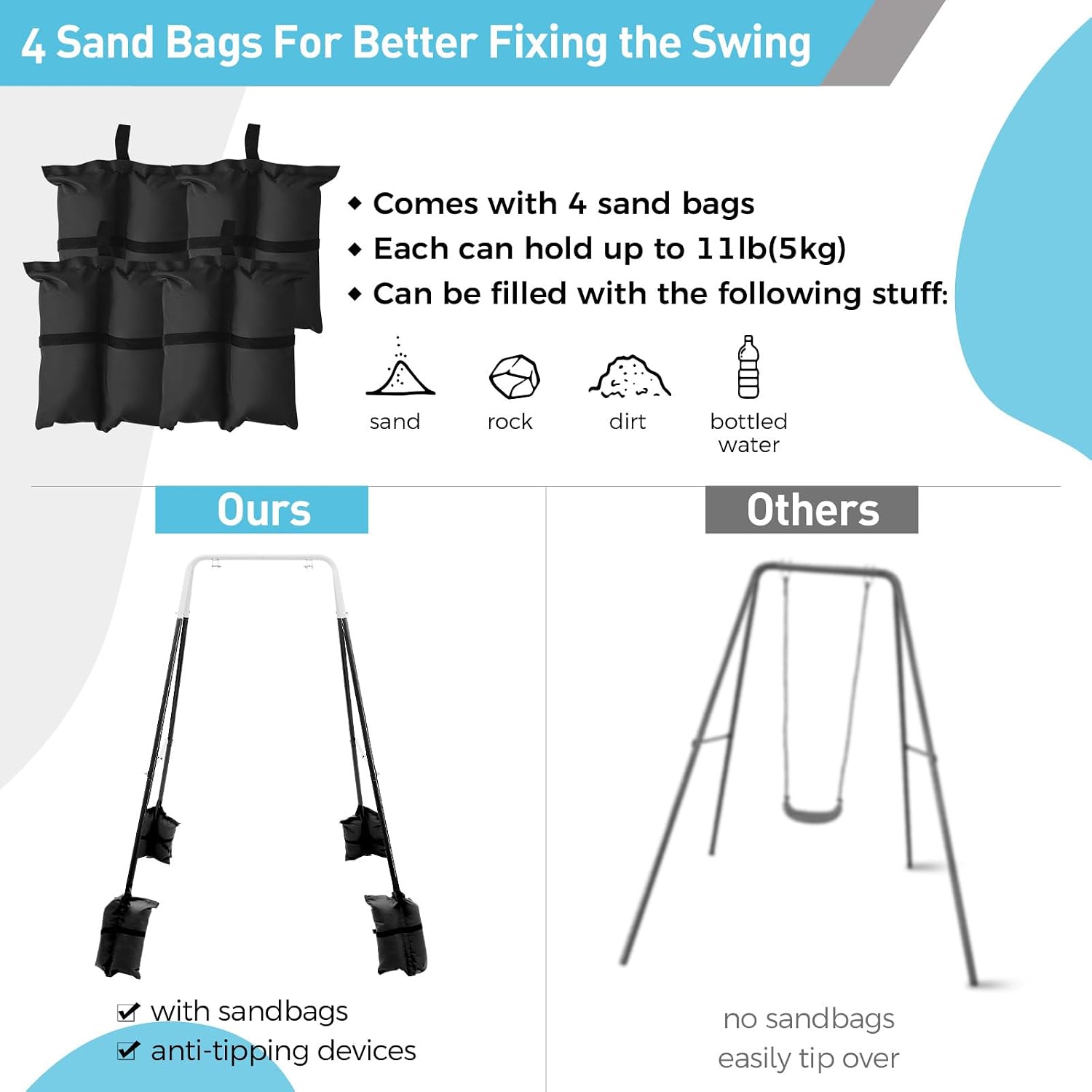 Soporte Plegable para Columpio - Kids Outdoor Hammock Chair reseña y precio