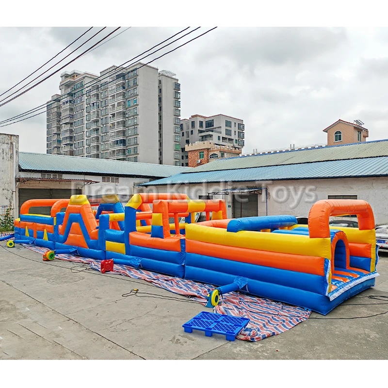 Túnel Inflable Gigante de PVC  - Kids Outdoor Obstacle Course Equipment reseña y precio