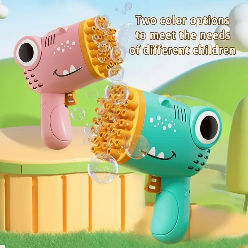 Pistola de burbujas de dinosau - Kids Outdoor Easter Gifts reseña y precio