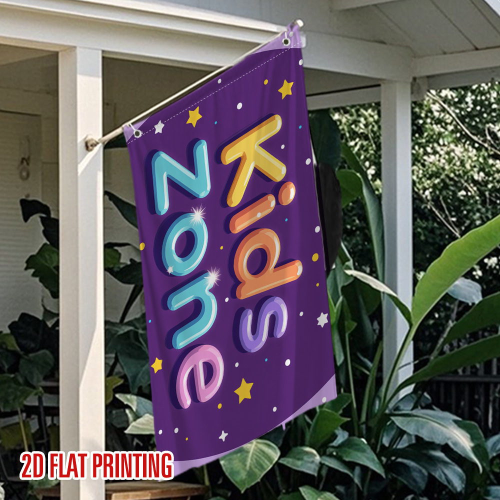Bandera de jardín Kids Zone, p - Kids Outdoor Zone reseña y precio
