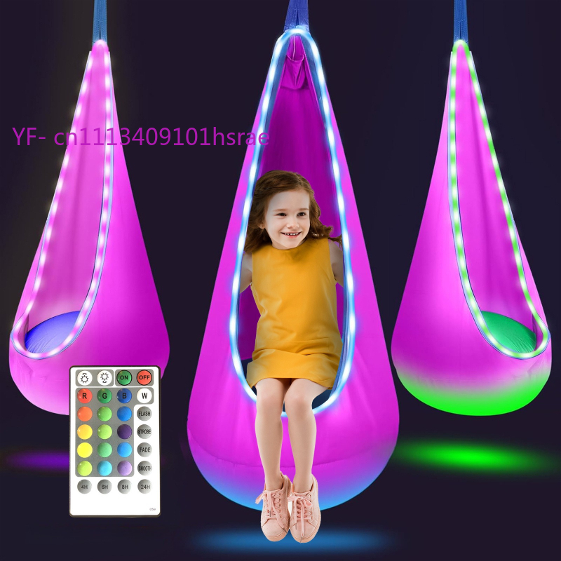 Hamaca Inflable LED Brillante, - Kids Outdoor Hammock Chair reseña y precio