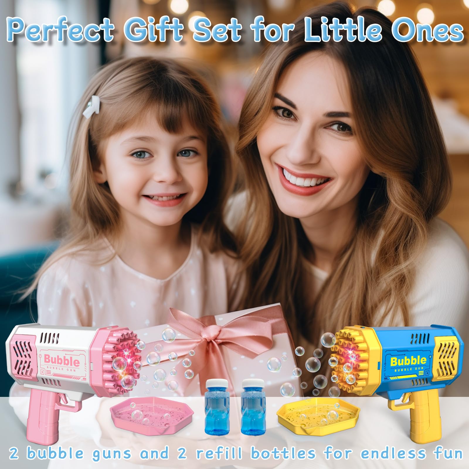 Pistola de burbujas de 40 orif - Kids Outdoor Easter Gifts reseña y precio