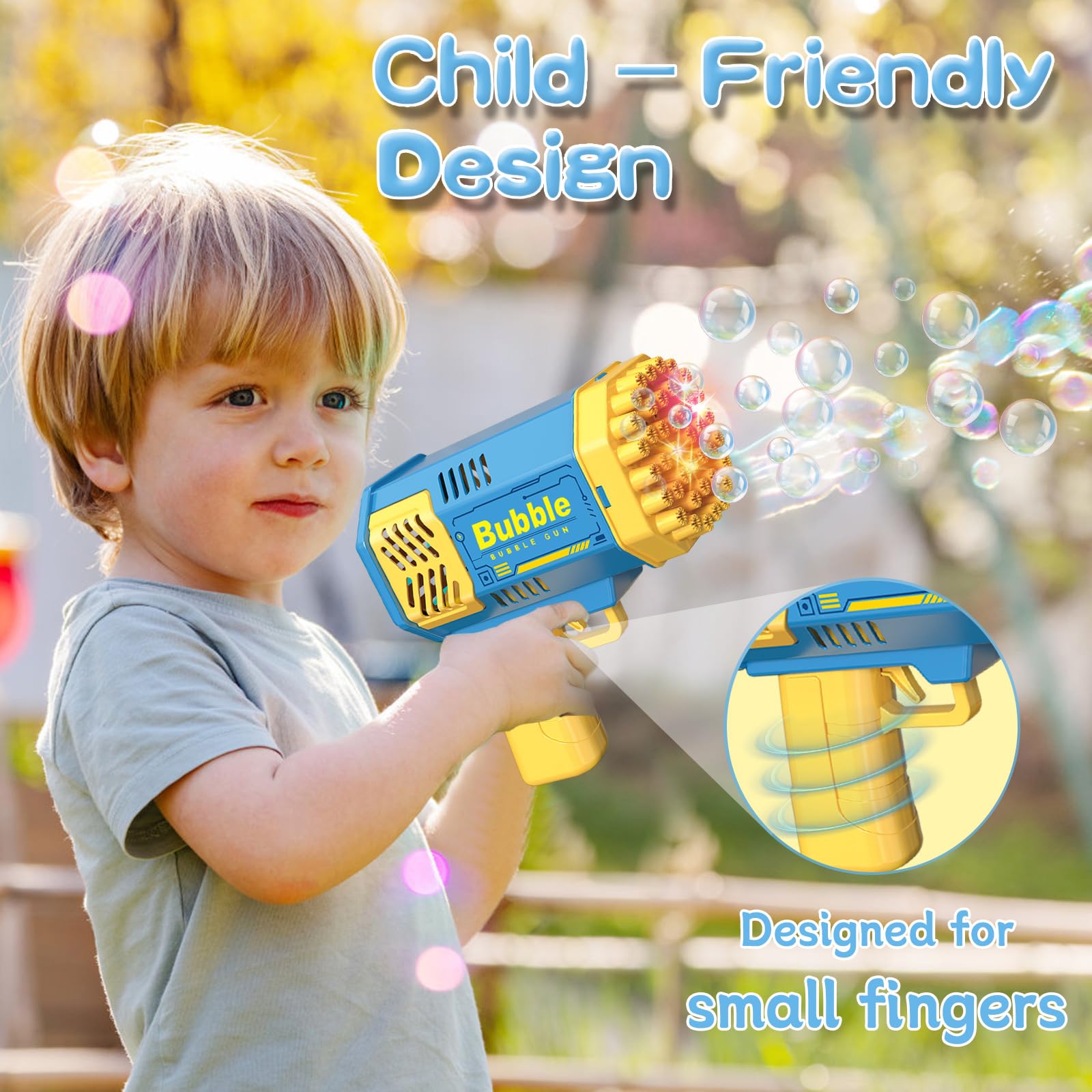 Pistola de burbujas de 40 orif - Kids Outdoor Easter Gifts reseña y precio