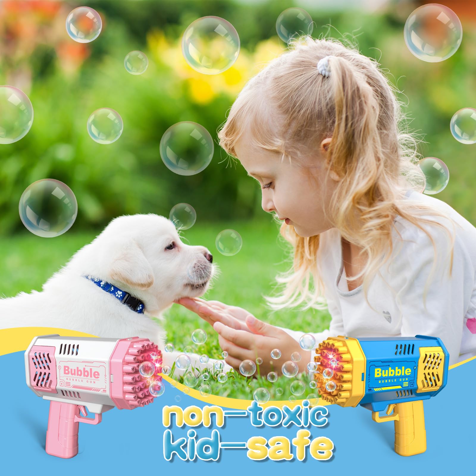 Pistola de burbujas de 40 orif - Kids Outdoor Easter Gifts reseña y precio