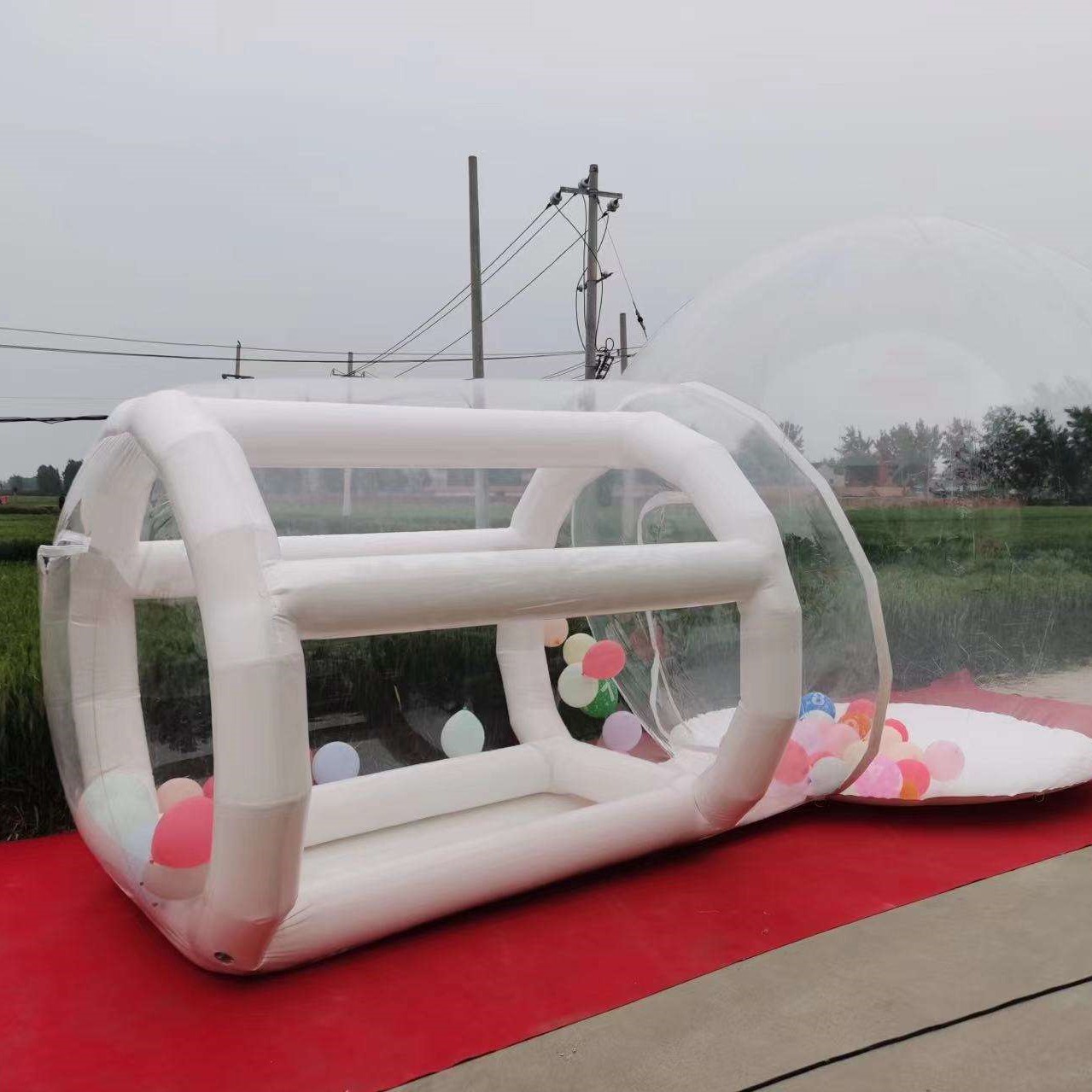 Castillo Inflable de PVC Blanc - Kids Outdoor Jump House reseña y precio