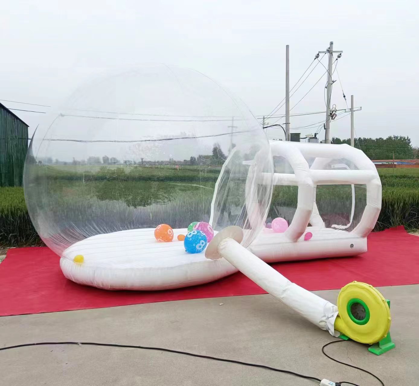 Castillo Inflable de PVC Blanc - Kids Outdoor Jump House reseña y precio