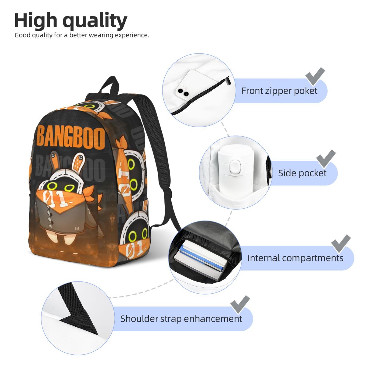 Mochila Bangboo Zenless Zone Z - Kids Outdoor Zone reseña y precio