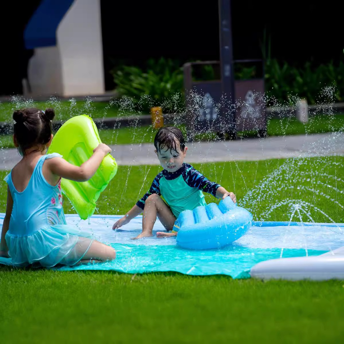 Estera interactiva de tobogán  - Kids Outdoor Mat reseña y precio