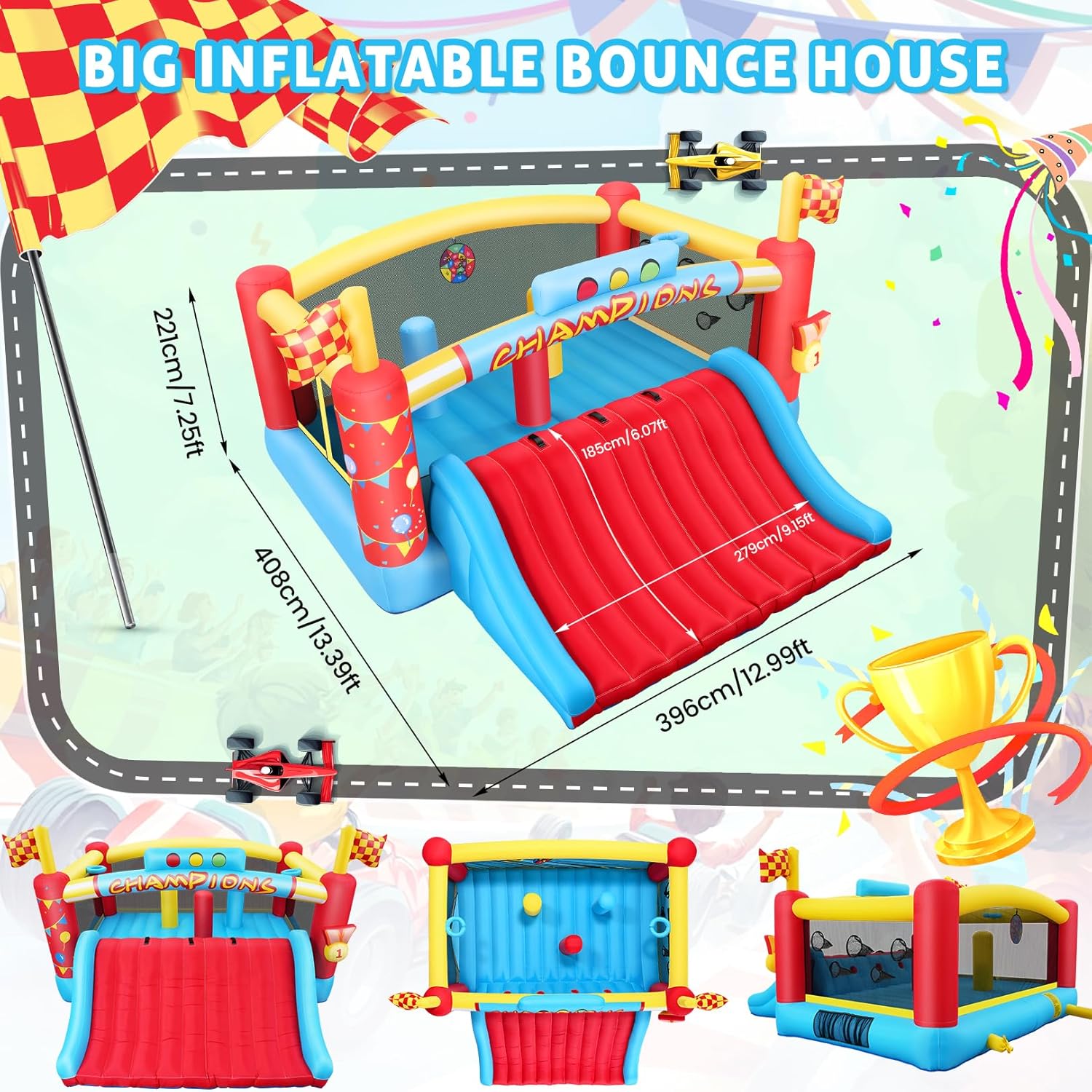 Gran Casa de Brinco Inflable p - Kids Outdoor Games reseña y precio