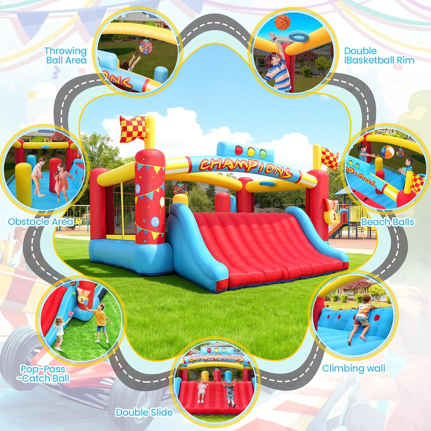 Gran Casa de Brinco Inflable p - Kids Outdoor Games reseña y precio
